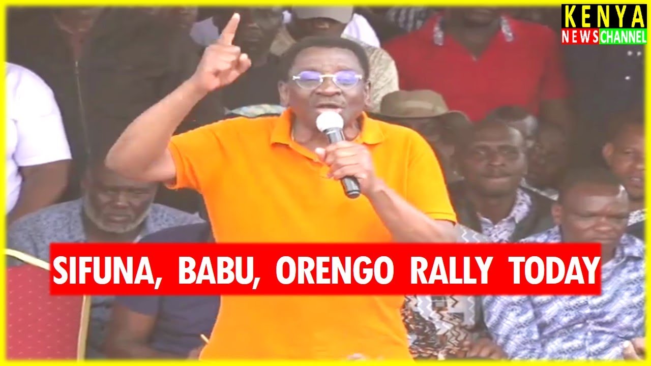 THIS MAN! Orengo ROARS on Ruto & ODM Leaders with Sifuna & Babu Owino today in Busia