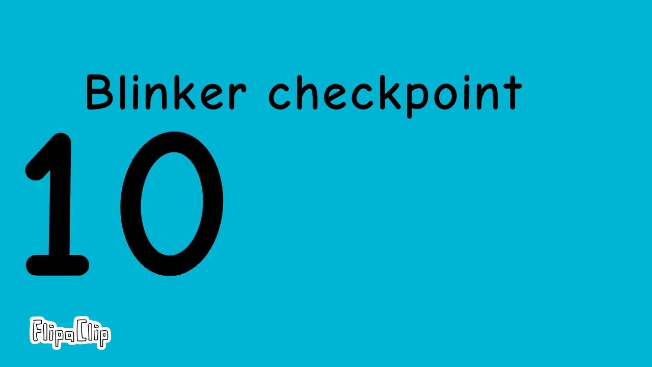 Blinker checkpoint
