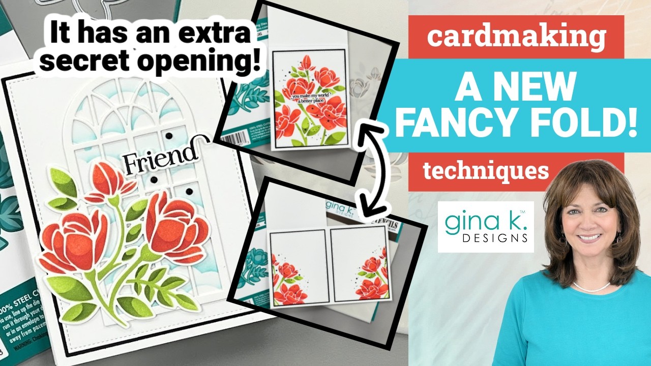 A NEW Fancy Fold! - Card Making Techniques- Gina K. Designs