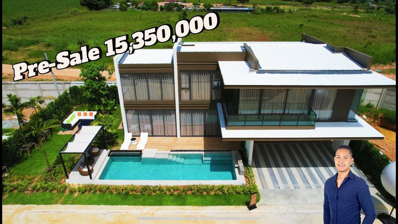 Highland Park Pool villa for sale in Pattaya | review by #Renthai