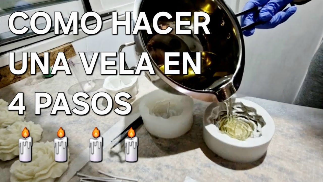 ➡️🕯️✅ COMO HACER una VELA en 4 PASOS ⬅️🕯️✅ DIY Por primera vez desde casa ⬅️ para principiantes🕯️💘​🔝