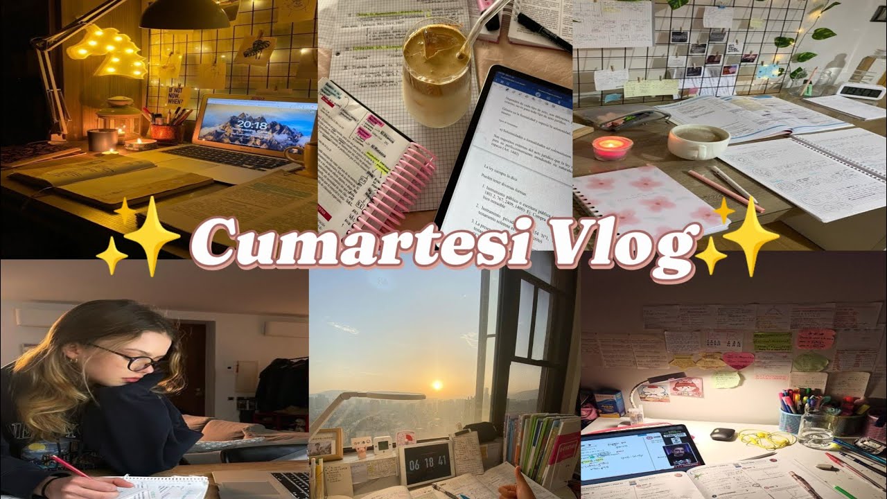 ✨Cumartesi günü ders vlog✨