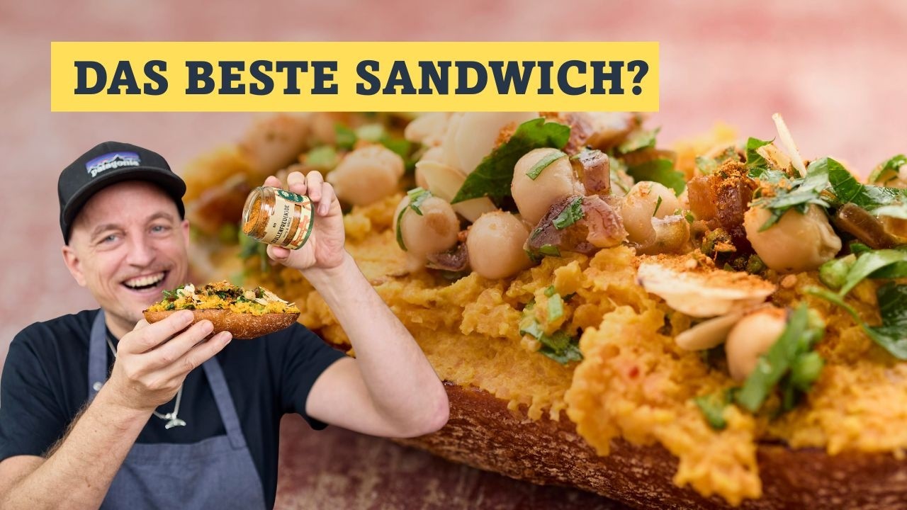 Orient-Stulle Deluxe: Veganes Sandwich mit Gewürz-Upgrade
