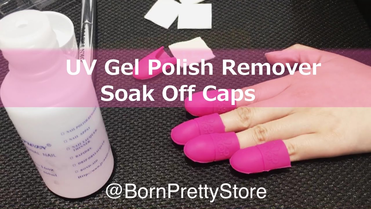 BornPretty Soak Off Caps Reusable UV Gel Polish Remover Wraps