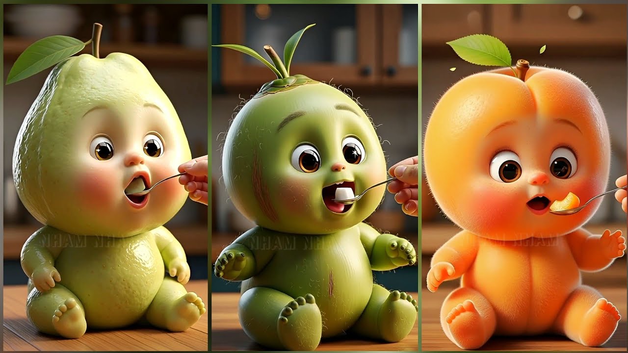 Ep #001 | Cute Tiny Baby Eating Fruits | Funny ASMR