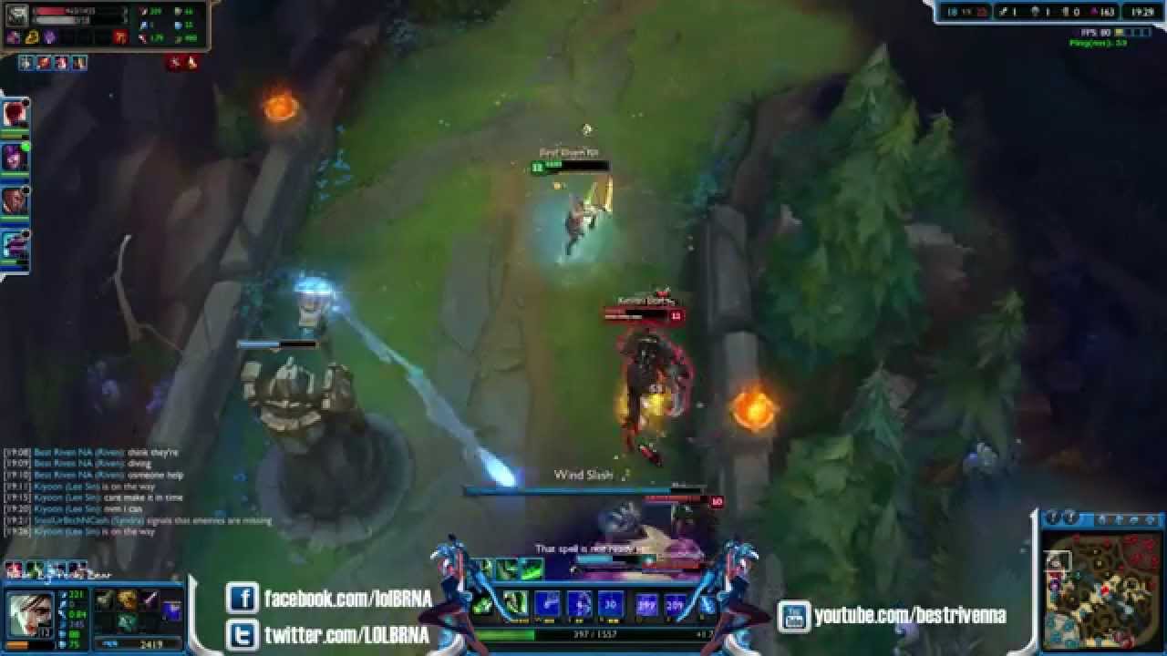 Best Riven NA awesome outplay while towerdived