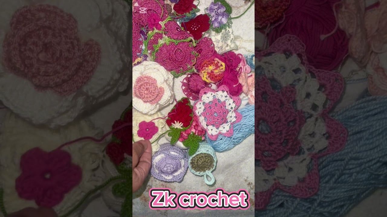 Beautiful and easy crochet flowers