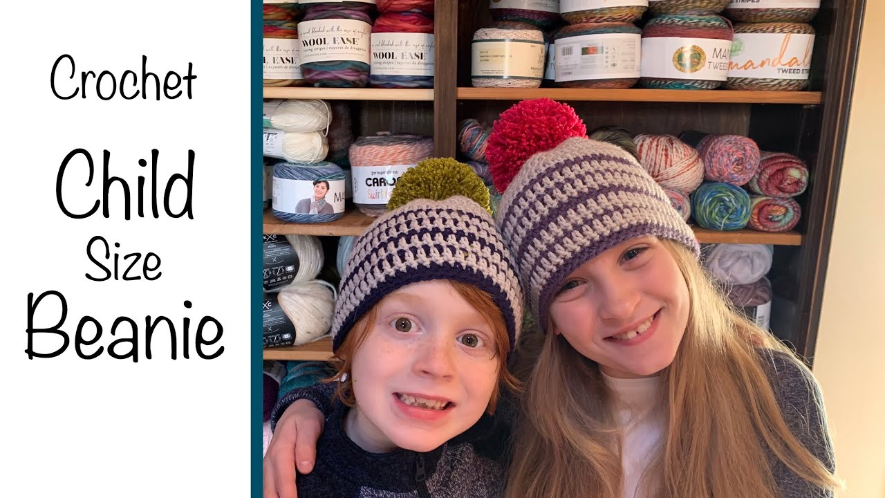 Child Size Beanie | Crochet Hat | Crochet Beanie