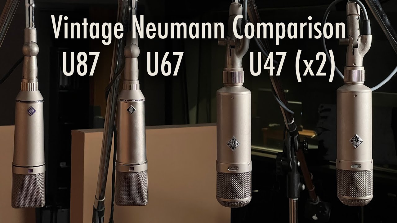 Vintage Neumann Comparison: U87, U67, U47 x2