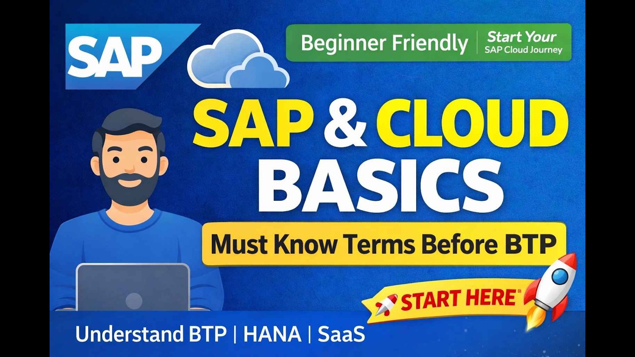 Understanding SAP & Cloud Terminologies | Beginner Guide to SAP BTP, HANA & Cloud Basics