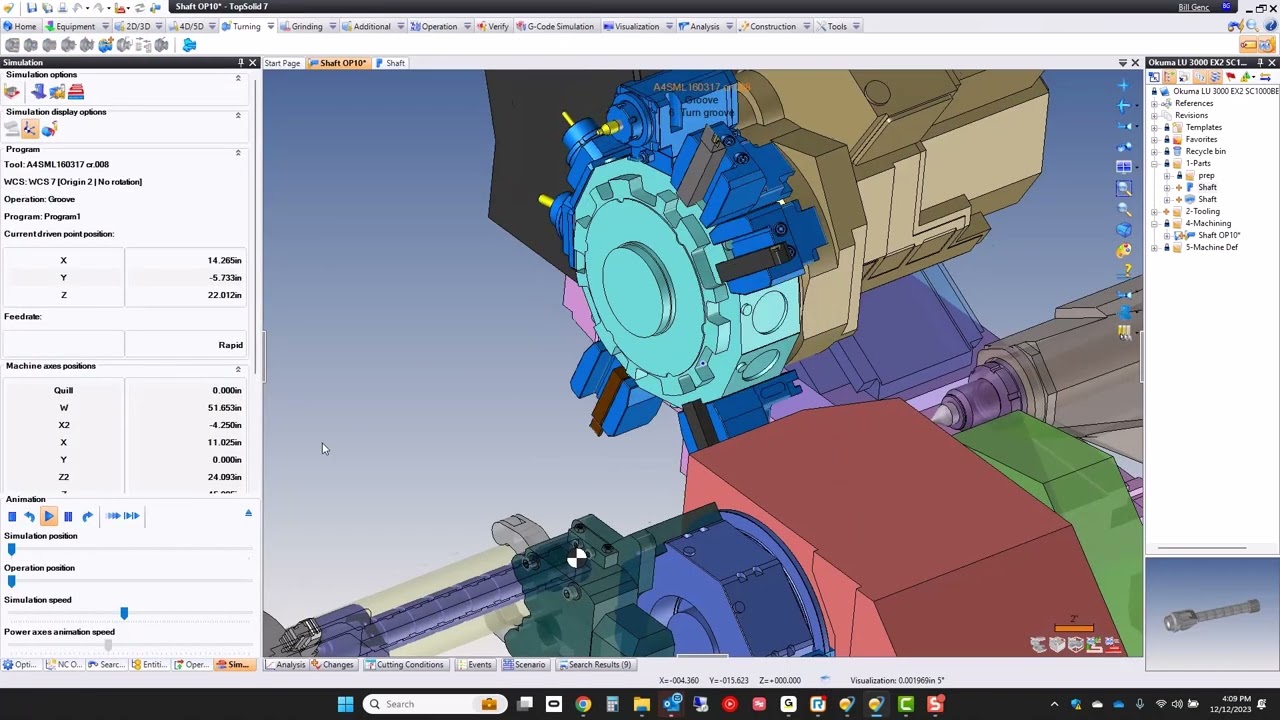 TopSolid-Programming an Okuma LU3000