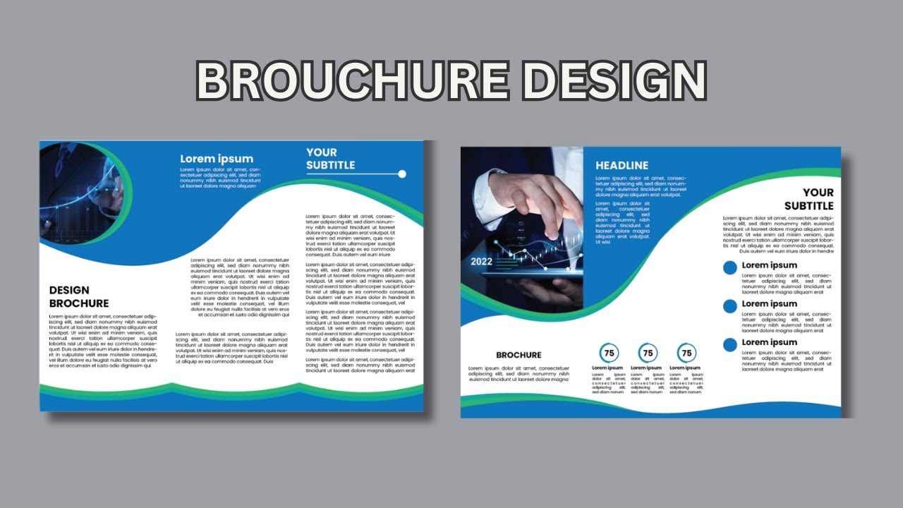 Trifold brochure design | Brochure design ideas