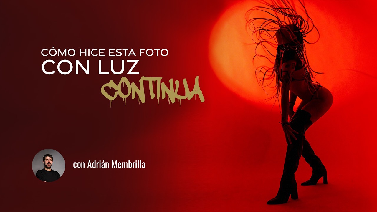 fotografía en movimiento con luz continua