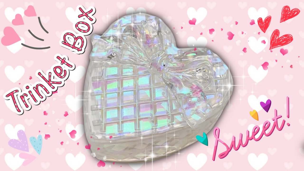 DIY Heart Trinket Box - Resin tutorial - Jewelry Box