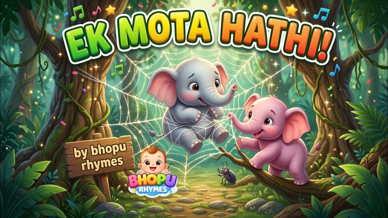 एक मोटा हाथी 🐘👶| Ek Mota Haathi-Baby Rhyme | #ekmotahathighumechala #babyrhymes #baby #nurseryrhymes