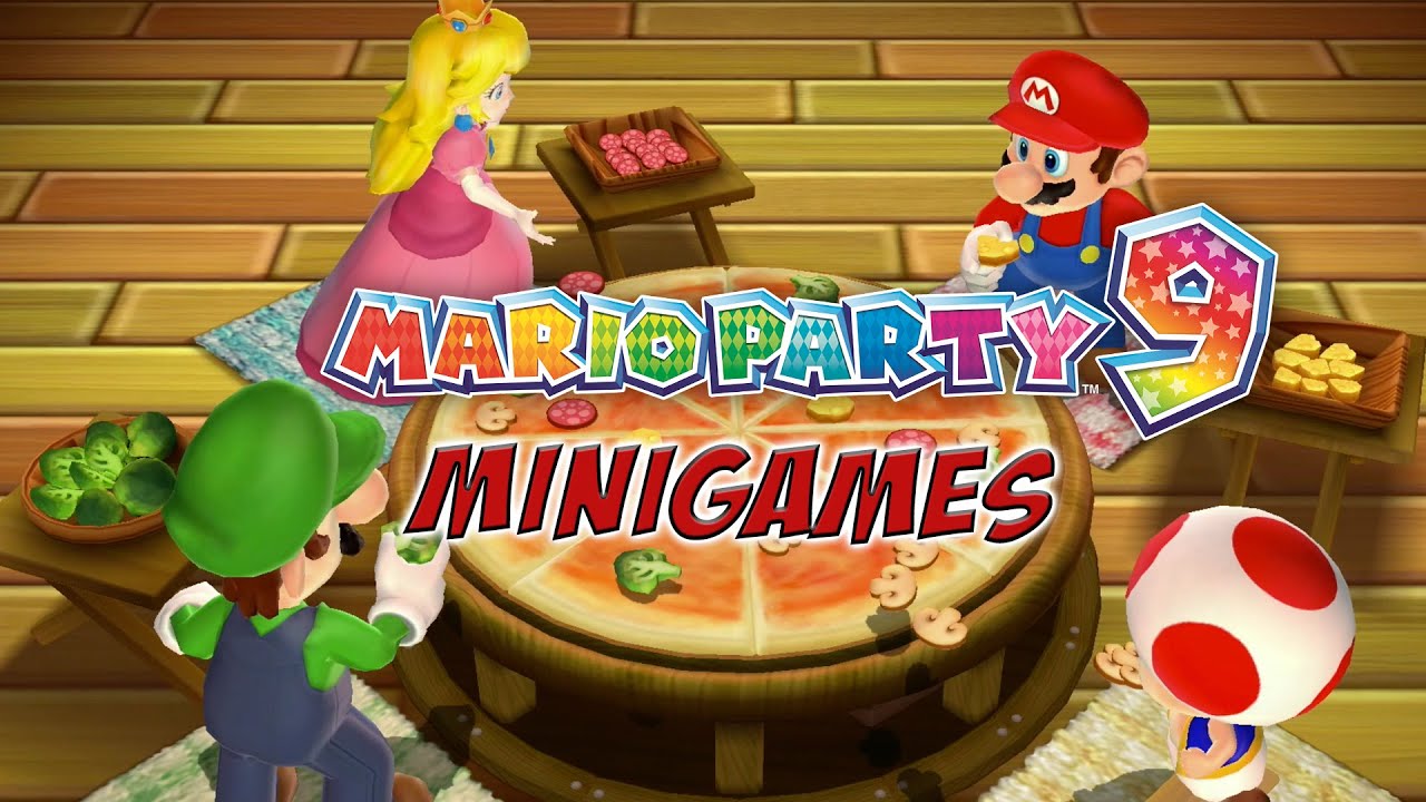Mario Party 9 MiniGames – Mario vs Luigi vs Peach vs Toad (Part 1)