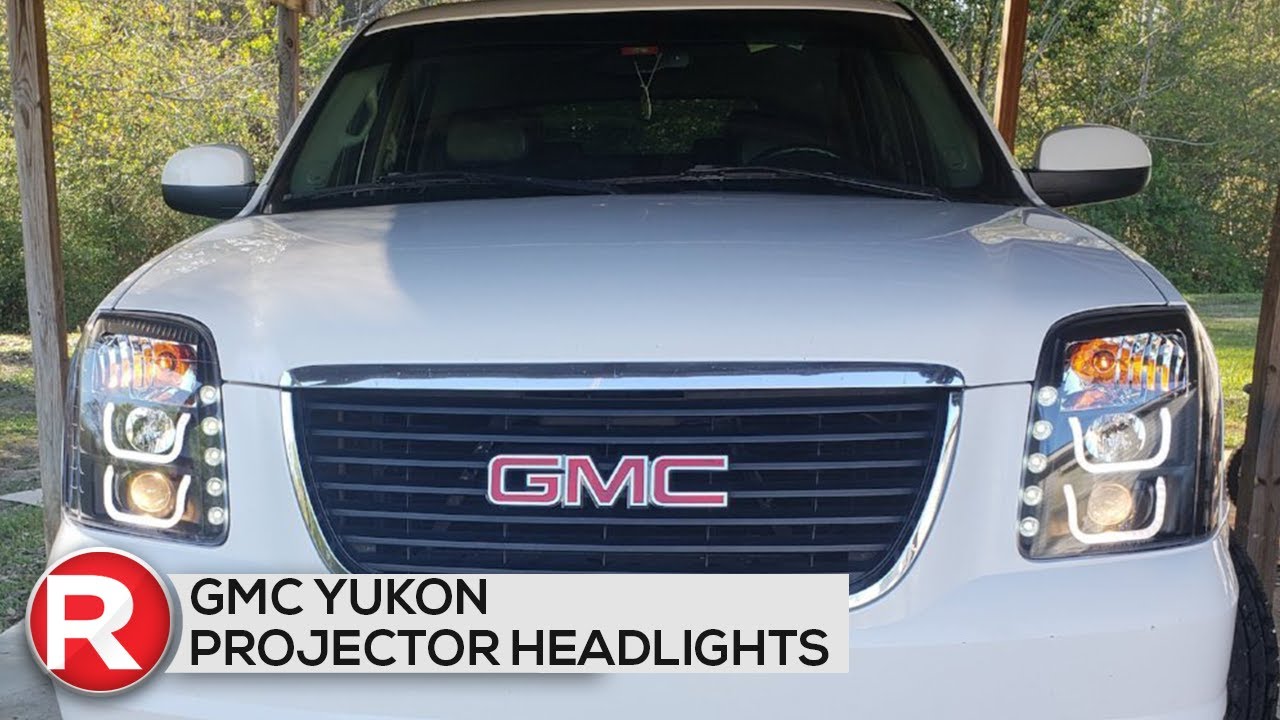 07-14 GMC Yukon Projector Headlights with Dual U-Bar DRL - Spec-D lights features review