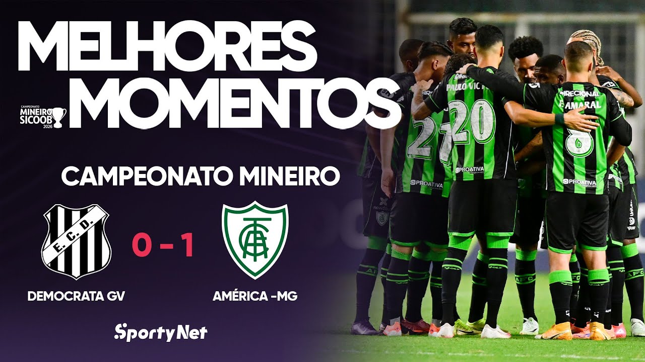 AMÉRICA-MG VENCE O DEMOCRATA FORA DE CASA PELO MINEIRO! - Democrata 0 x 1 America MG