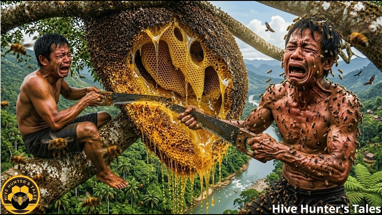 Hidden High in the Trees  Extreme Wild Honey Hunt