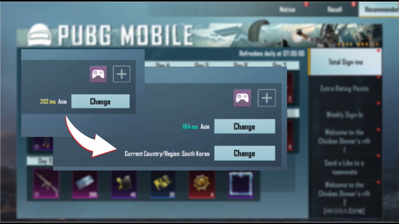 Cara Memunculkan Menu Region di PUBG Korea Terbaru😎😎😎