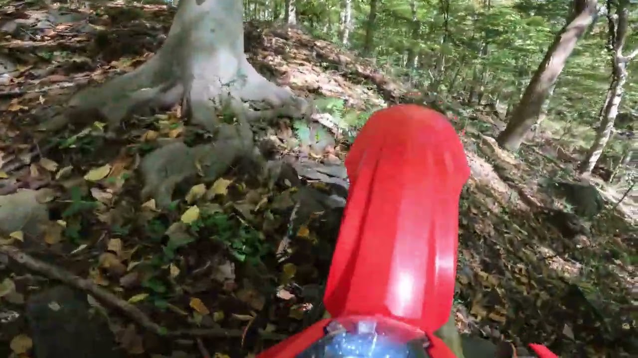 crf450rl single track, hill climbs and a cracked case