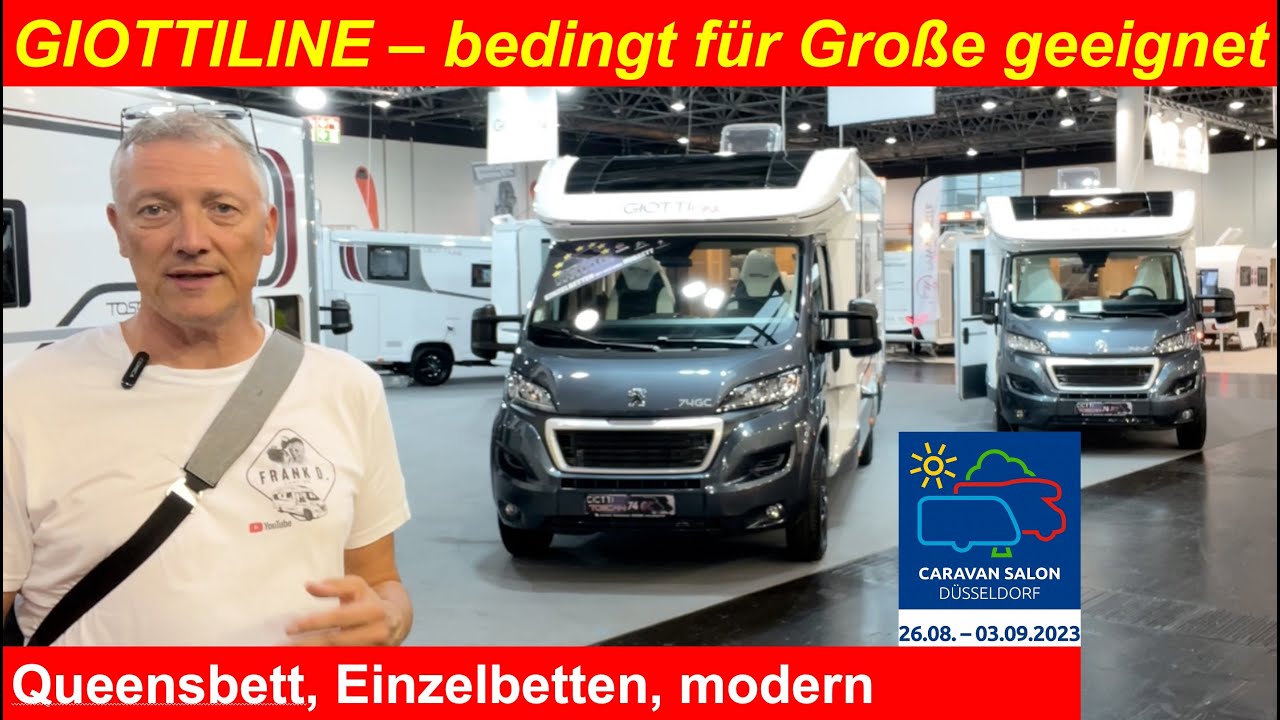 NEUHEIT 2024: Giottiline Teilintegrierte für Große! Caravan Salon 2023