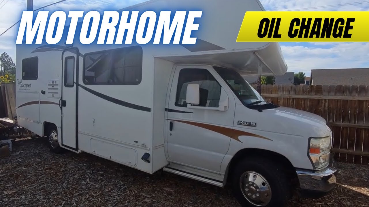 Oil Change on a class C motorhome