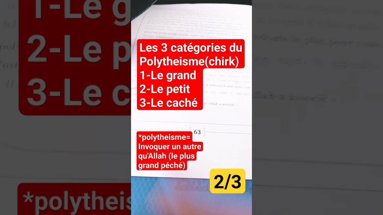 Les le&ccedil;ons importantes (le&ccedil;on 4)- Le petit polytheisme