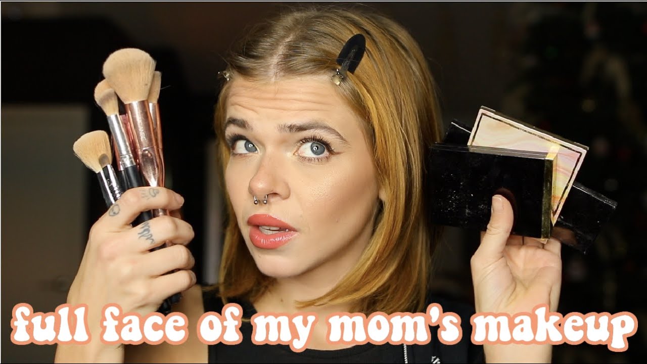 Full Face Using My Mom's Makeup! | Griffin Arnlund