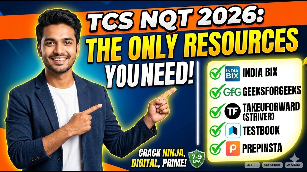 TCS NQT 2026 Preparation: Exact Resources, Syllabus & Priority Topics!