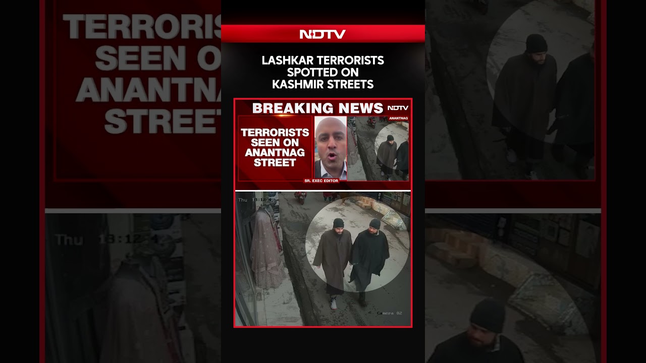 Lashkar Terrorists Spotted On  Kashmir Streets | NDTV Accesses Exclusive CCTV Footage