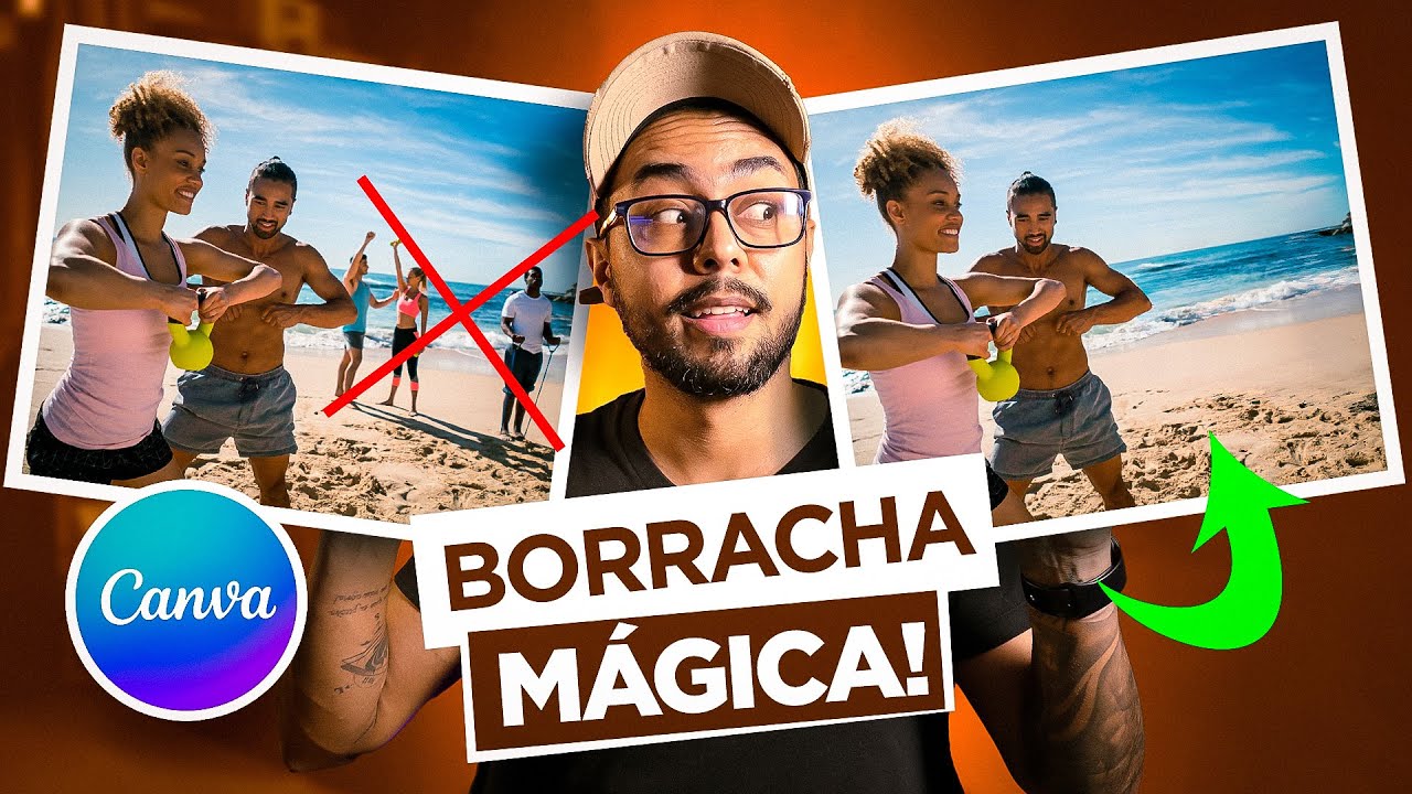 😲 Descubra como remover pessoas e objetos de suas imagens com a Borracha Mágica do Canva [INCRÍVEL!]