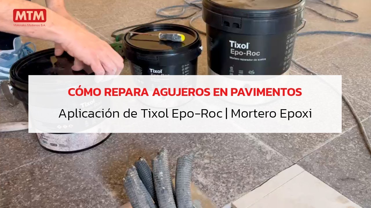 Tixol Epo-Roc | Reparaci&oacute;n de agujeros y grietas con Mortero Epoxi