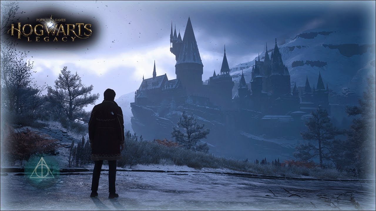 Hogwarts Legacy Snowy Highlands Journey – Full Map Winter Walk 4K (Peaceful Ambience)