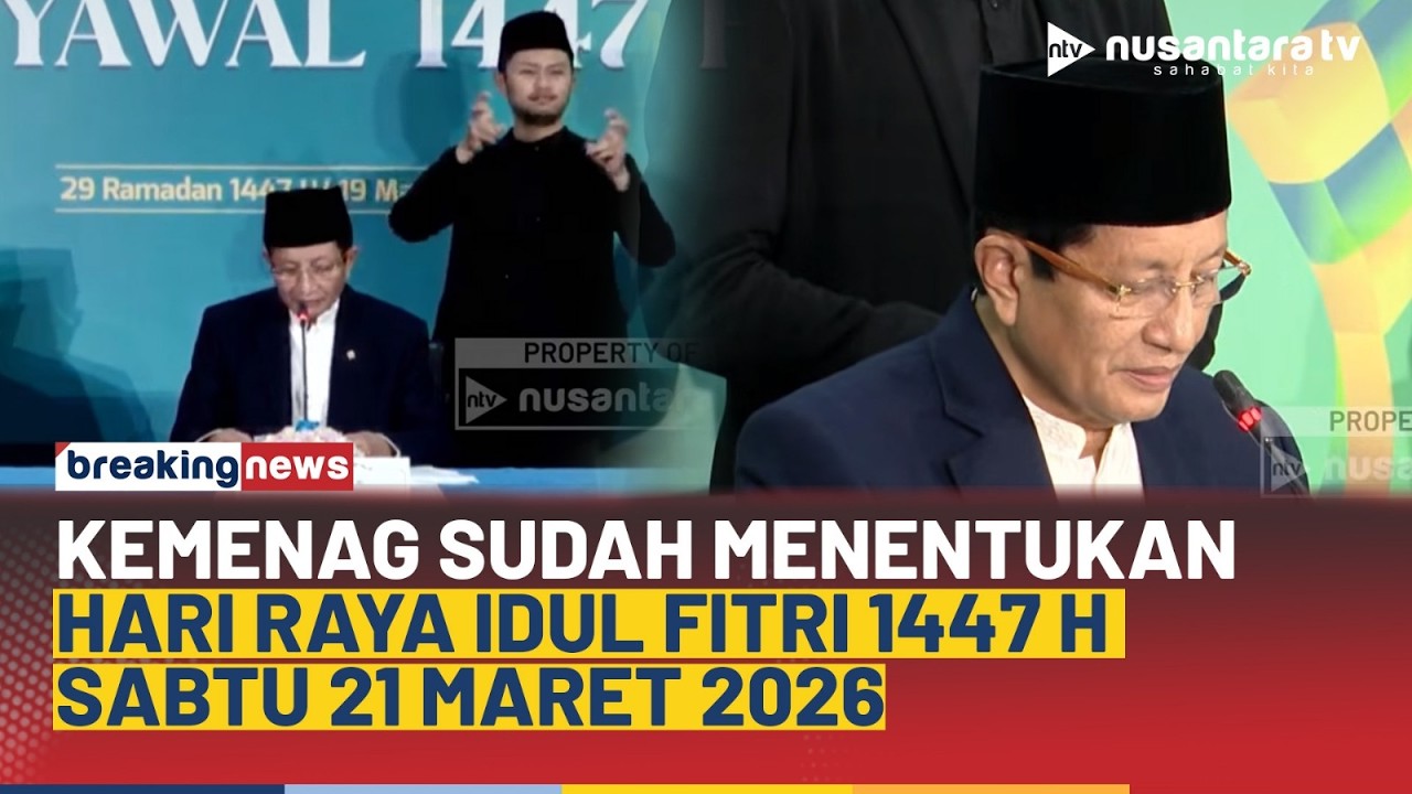 TOK! Hari Raya Lebaran Jatuh Pada Sabtu, 21 Maret 2026 | BREAKING NEWS