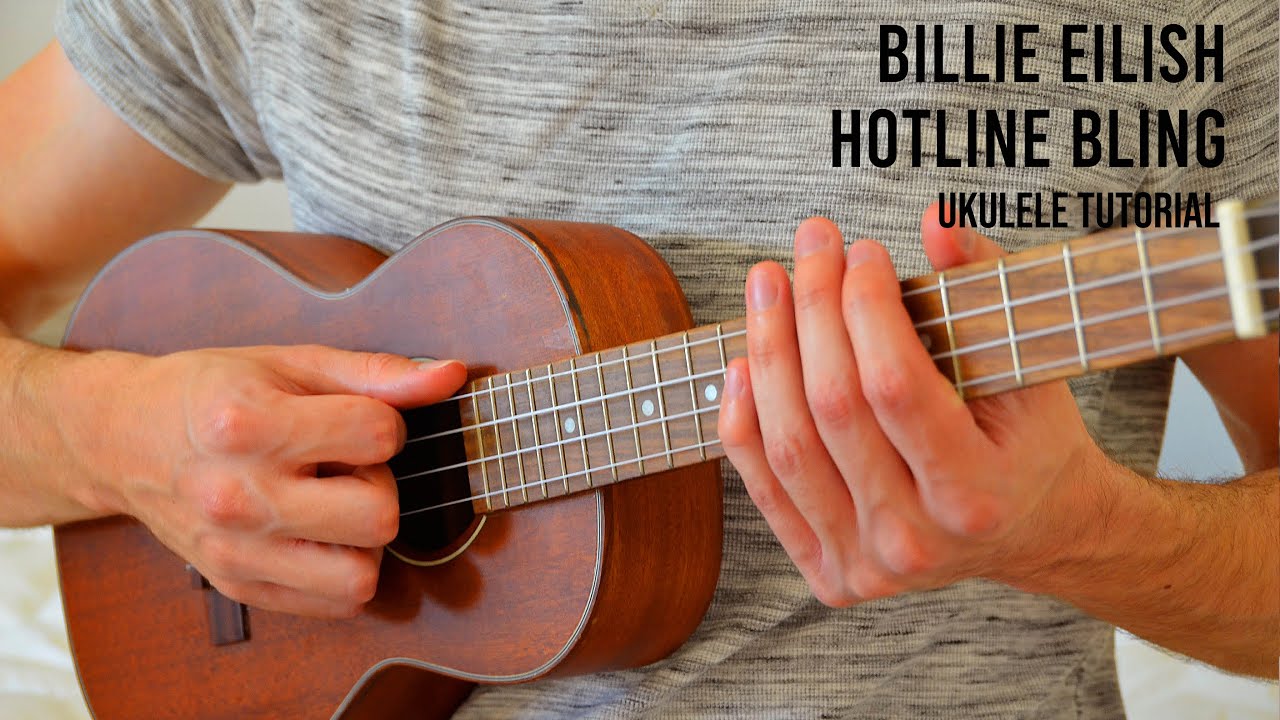 Billie Eilish - hotline bling EASY Ukulele Tutorial With Chords / Lyrics