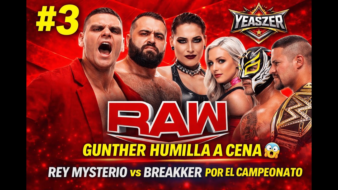 💥 RAW #3: GUNTHER PROVOCA, RUSEV DESAFÍA Y REY MYSTERIO VS BRON BREAKKER | Modo Universo 2K25