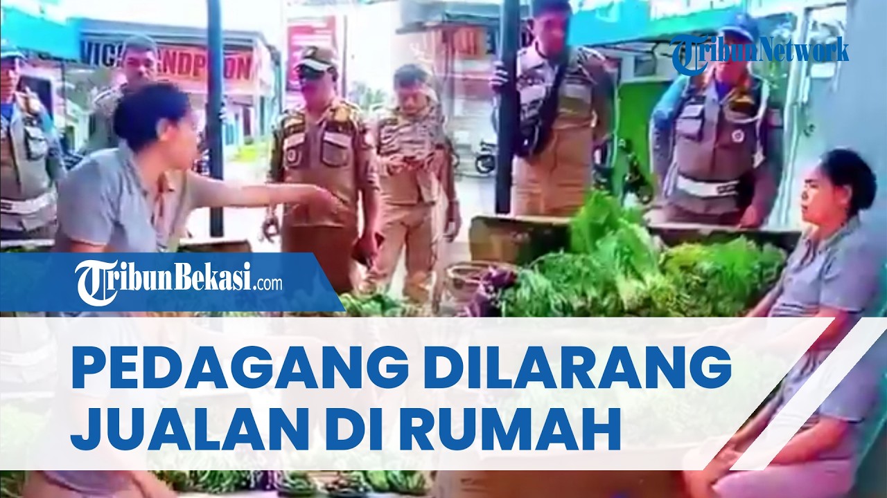VIRAL Pedagang Sayur Dilarang Satpol PP Berjualan di Teras Rumah Sendiri, Dituding 'Pasar Tandingan'