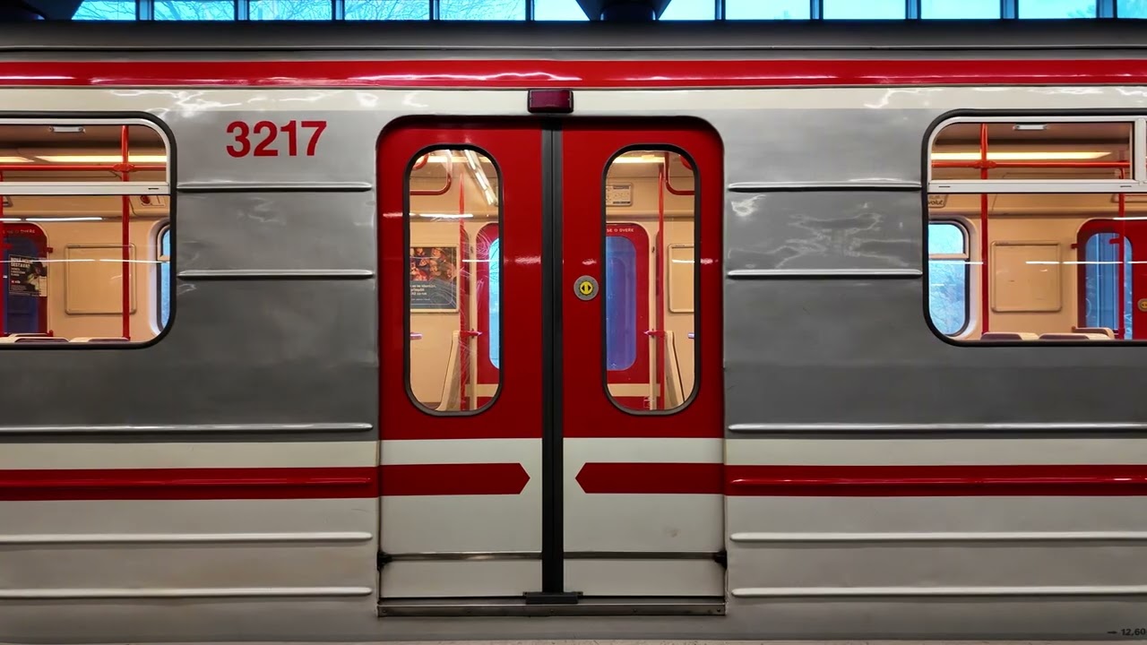 Czech Republic, Prague, metro ride from Stodůlky to Zličín