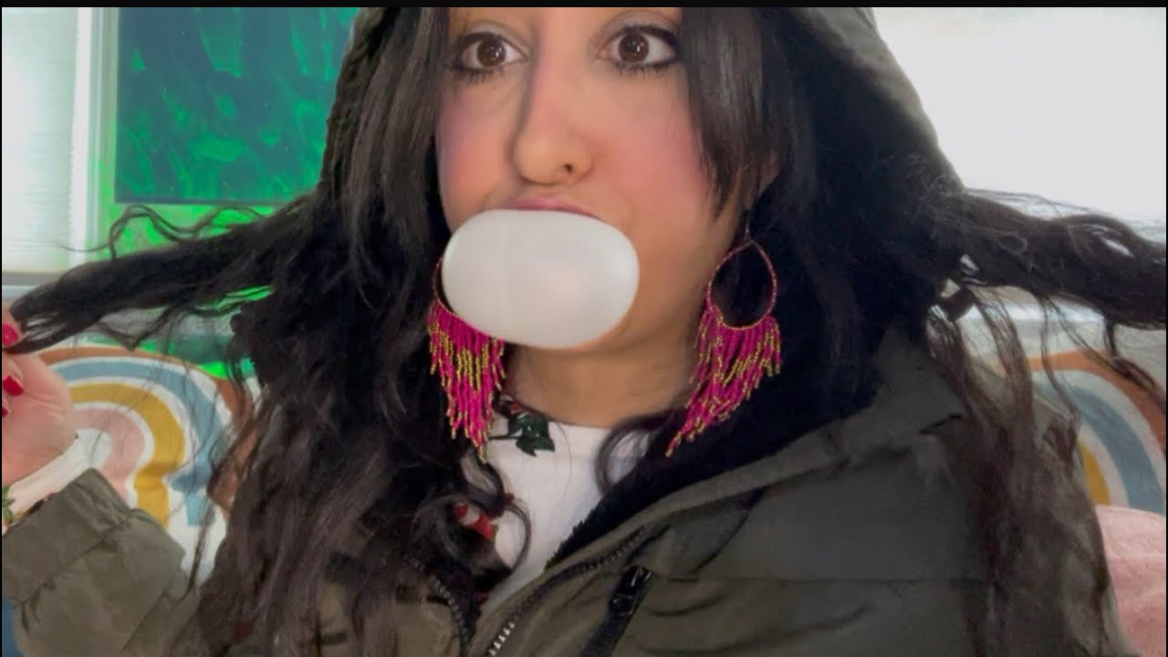 ASMR Fabric Scratching/Try On Haul/Tapping/Unboxing/GUM Chewing and Blowing Bubbles