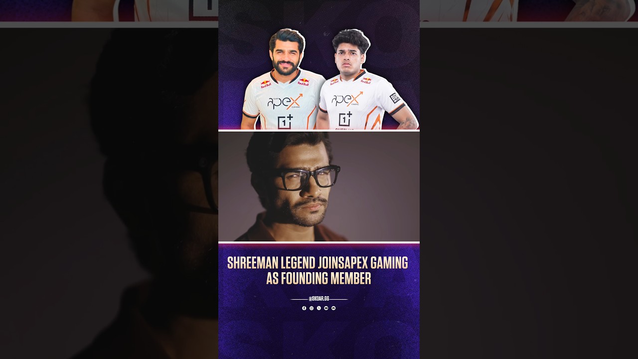 Shreeman Legend Joins Apex Gaming#ShreemanLegend #ApexGaming #BGMI #BGMIIndia #EsportsIndia