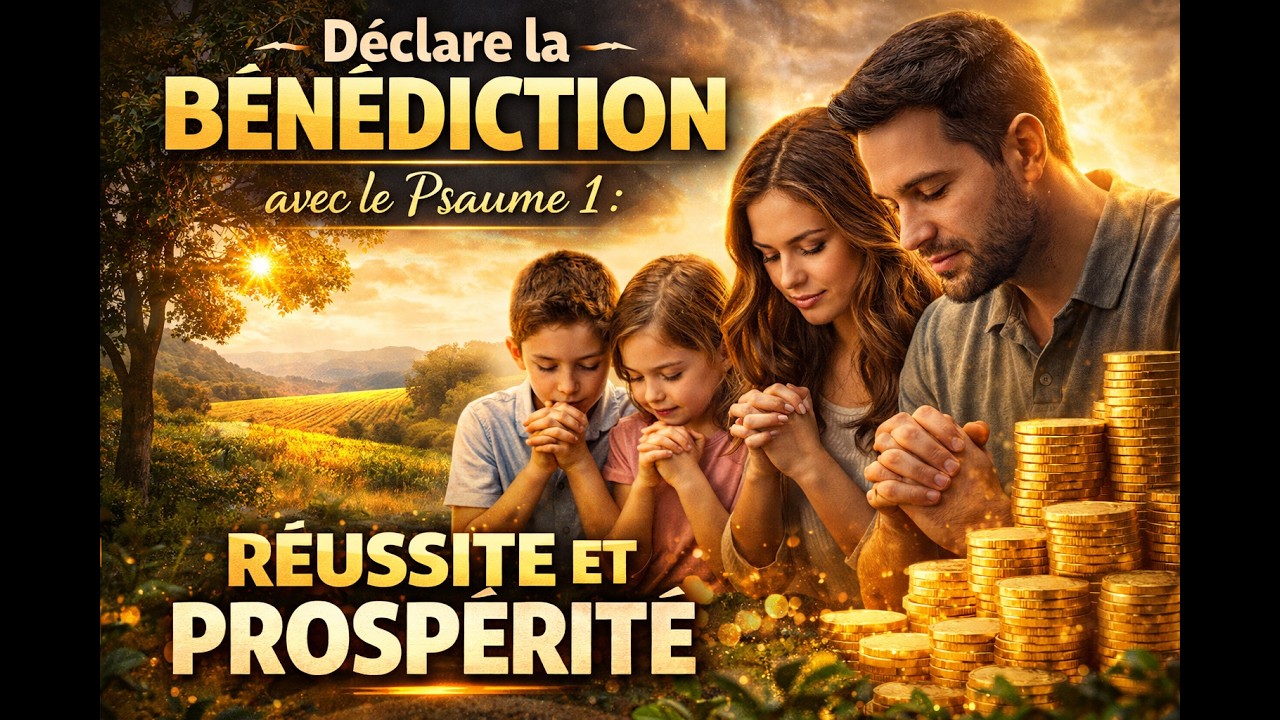 Puissante Pri&egrave;re De B&eacute;n&eacute;diction - D&eacute;clare la B&eacute;n&eacute;diction Avec Le Psaume 1&nbsp;: R&eacute;ussite et Prosp&eacute;rit&eacute;