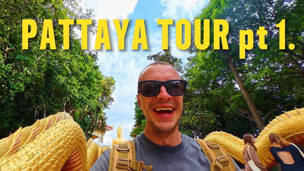 PATTAYA TOUR pt 1: Floating Market, Golden Buddha, ANGRY Street Dogs, and More!!!
