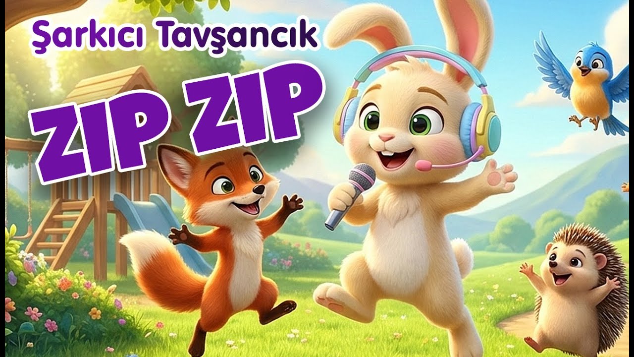 Şarkıcı Tavşancık Zıp Zıp 🐰✨ | Hareketli Çocuk Şarkısı