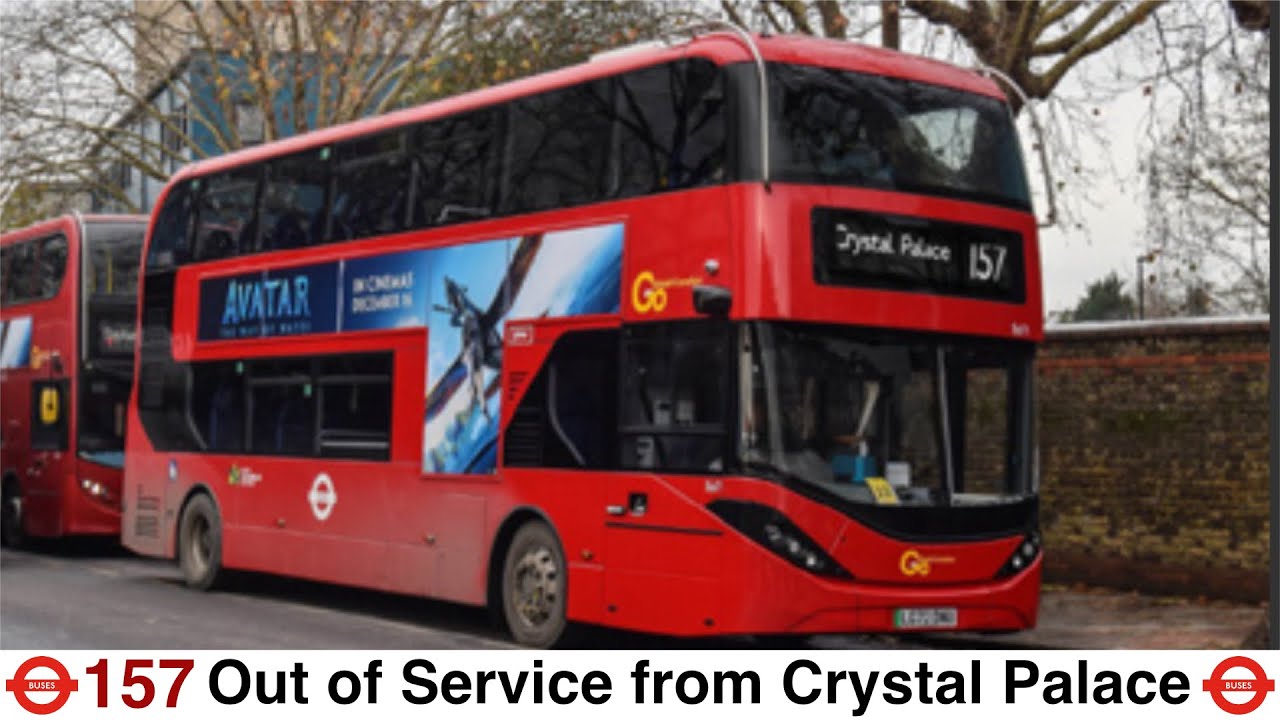 157 Out of Service from Crystal Palace