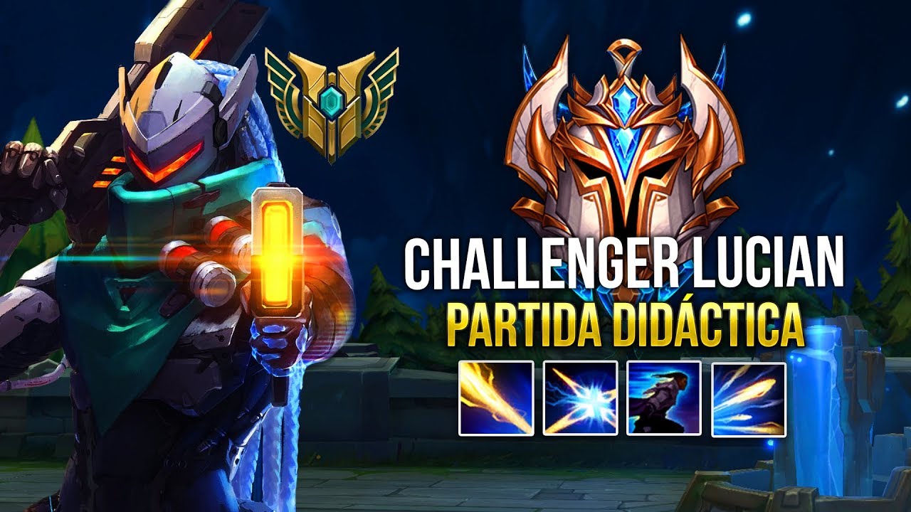 PARTIDA DID&Aacute;CTICA CHALLENGER LUCIAN ADC | MICROGAME | GU&Iacute;A TIPS, RUNAS, POSICIONAMIENTO | uwu