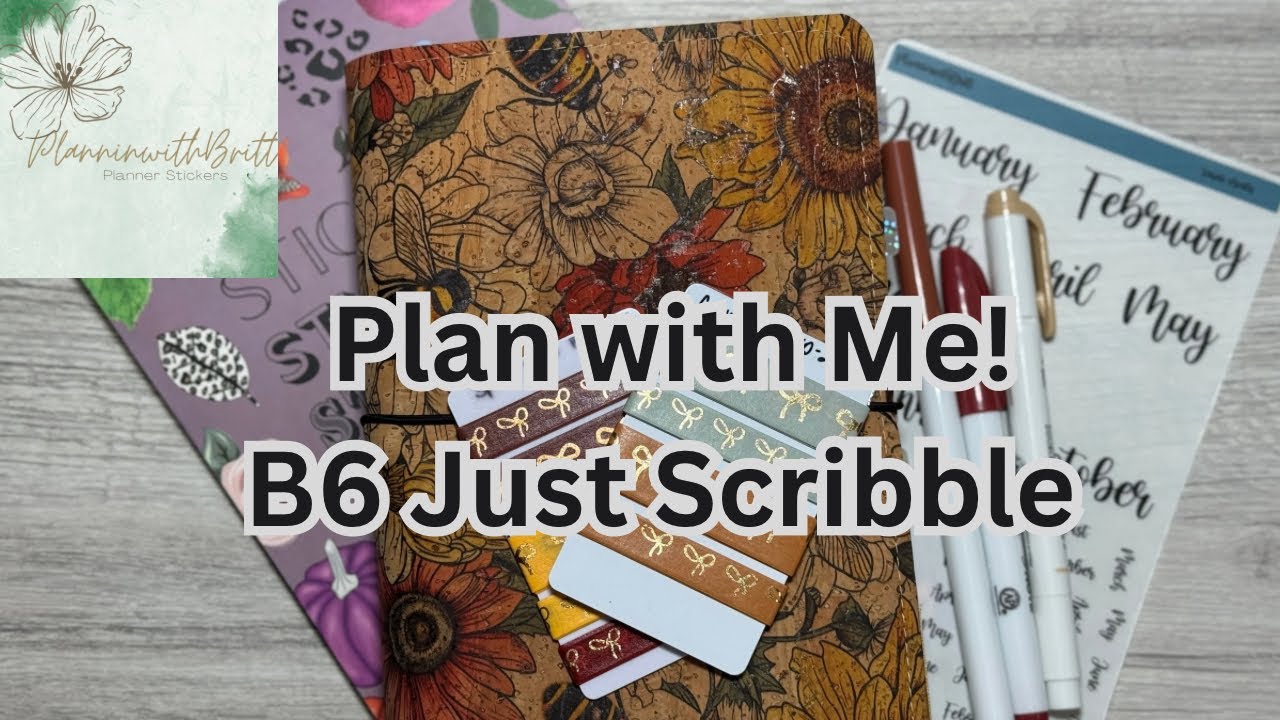 September Plan with me in my B6 Plans by Just Scribble