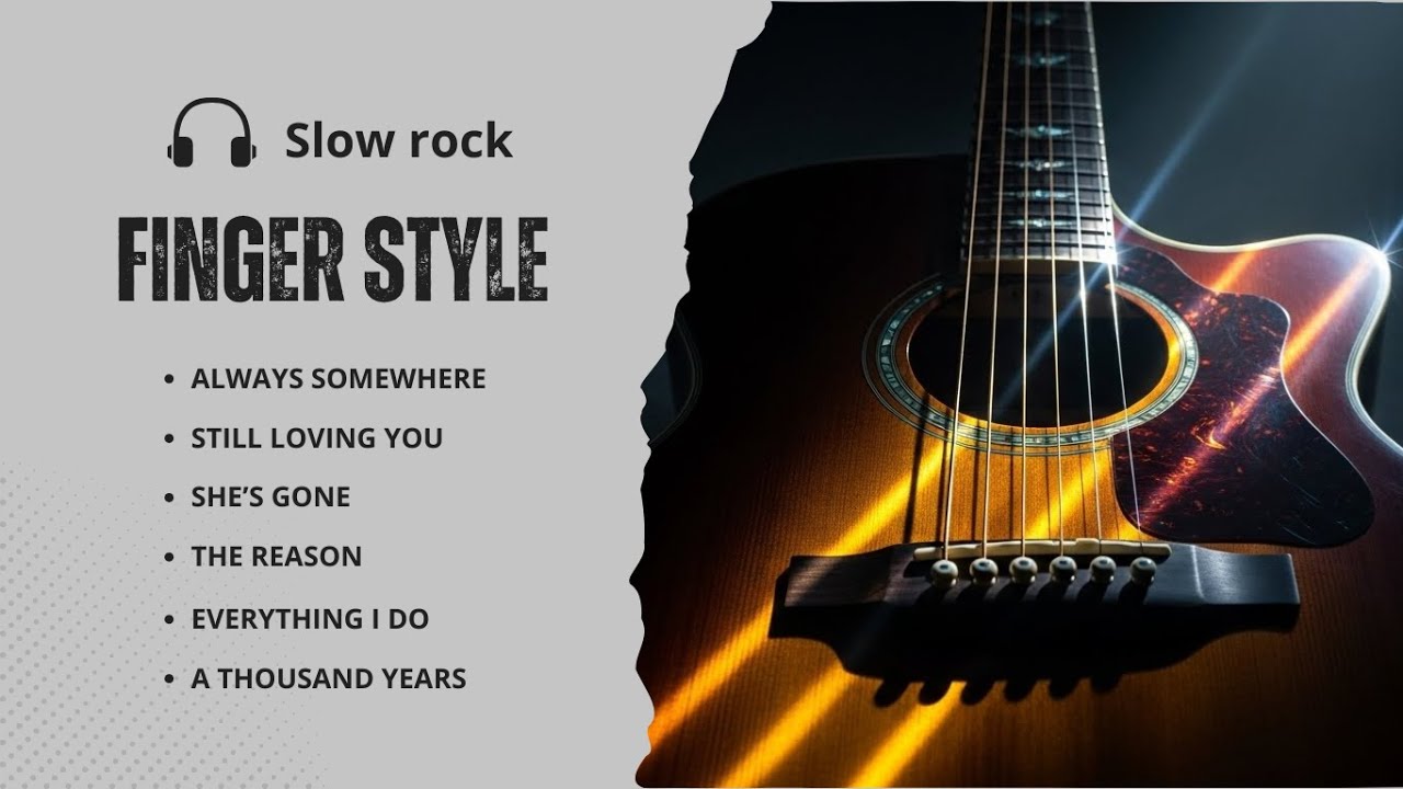 Slow Rock Cover Hits 80s & 90s | Emotional Guitar Fingerstyle | Emotional Legendary Acoustic Guitar