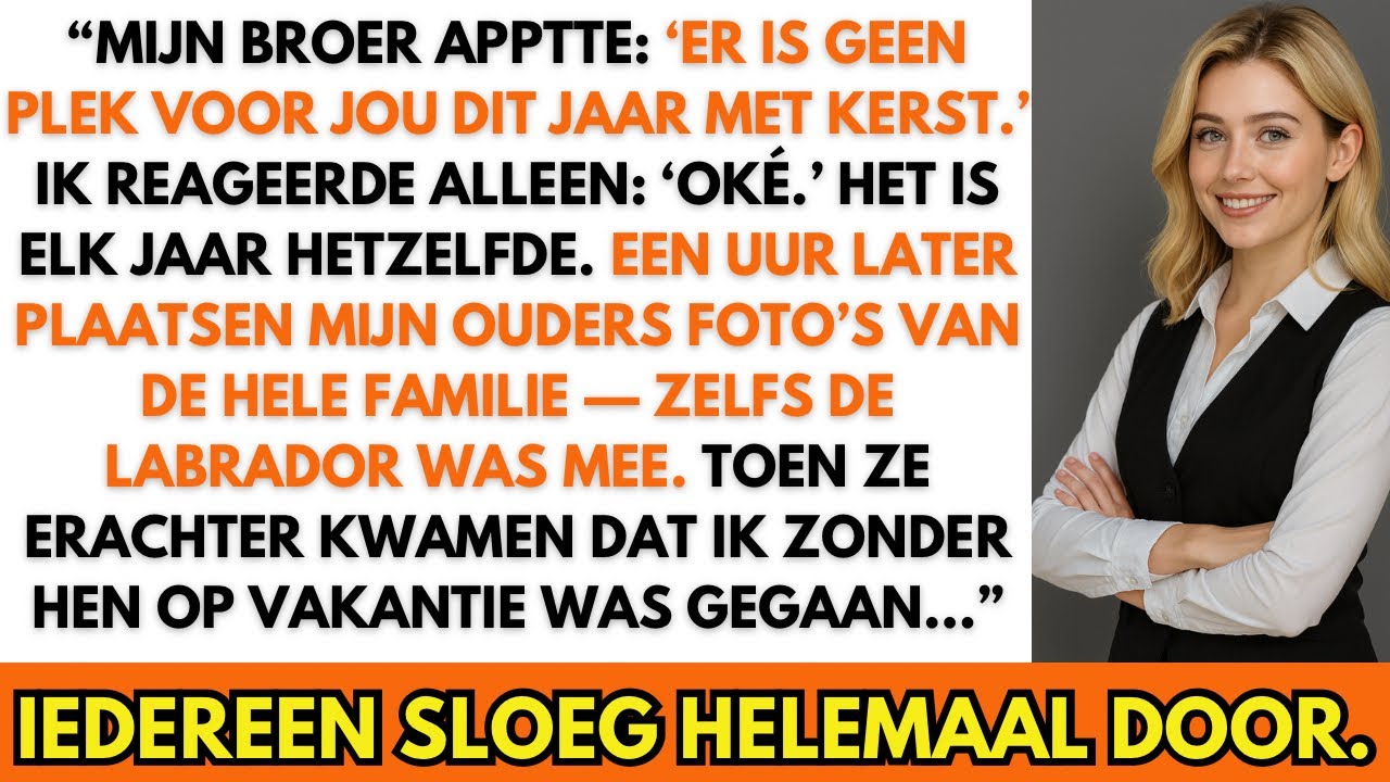 Mijn broer zei dat er geen plek voor mij was met Kerst — tot ik alleen ging reizen en zij in paniek