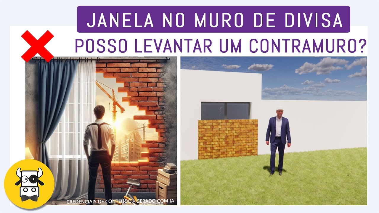 MEU VIZINHO CONSTRUIU UMA JANELA NO MURO DE DIVISA, E AGORA?